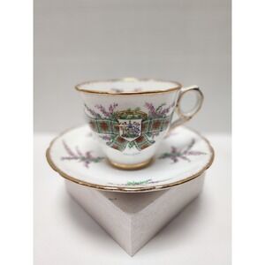Vintage Royal Stafford Tartan Series teacup and saucer MacLean family Bone China